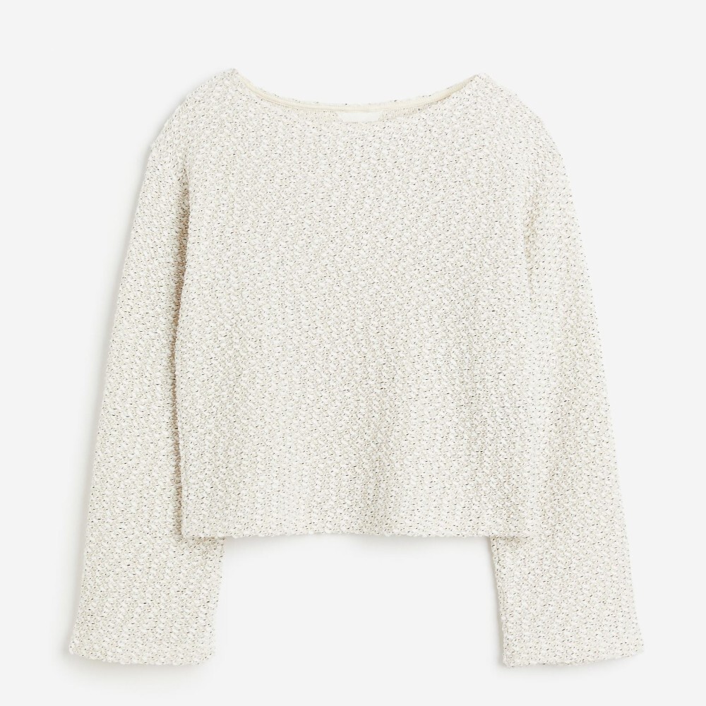 

Свитер H&M Boxy, светло-бежевый