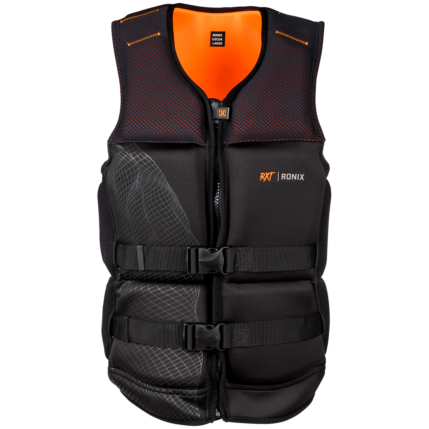 

Жилет для вейкбординга Ronix RXT Capella 3.0 CGA 2023, черный/оранжевый