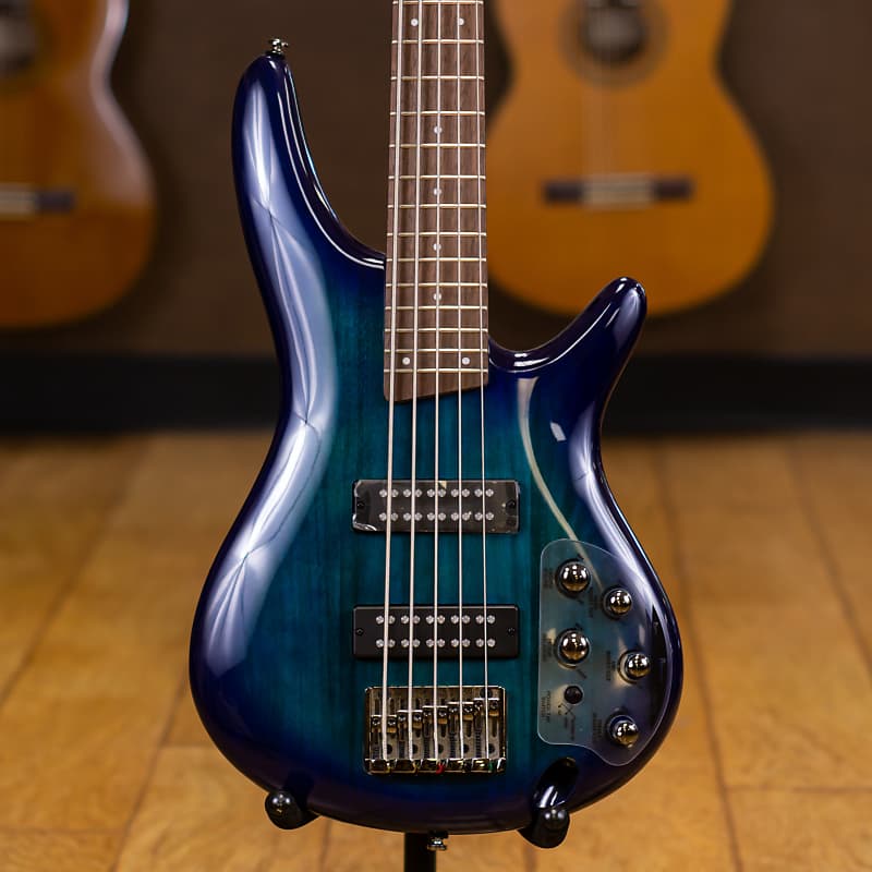 Басс гитара Ibanez SR375E-SPB Soundgear 5-String Bass - Sapphire Blue бас гитара ibanez sr306eb wk