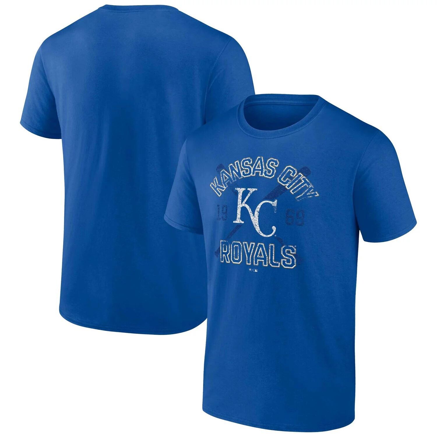 

Мужская футболка Fanatics Royal Kansas City Royals Second Wind с логотипом
