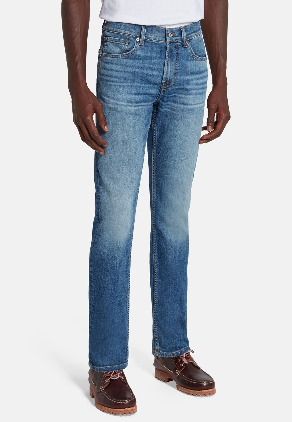 

Джинсы Straight Leg 7 for all mankind, цвет mid blue