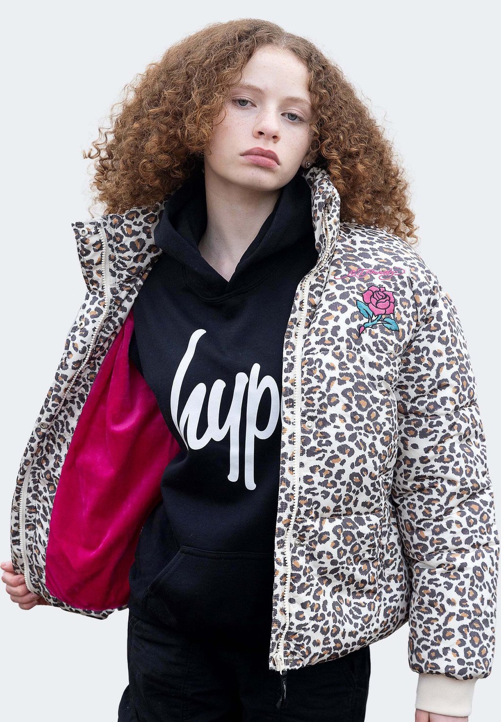 Зимняя куртка X Ed Hardy Leopard Hype, мультиколор легкая черная куртка с капюшоном ed hardy hype черный