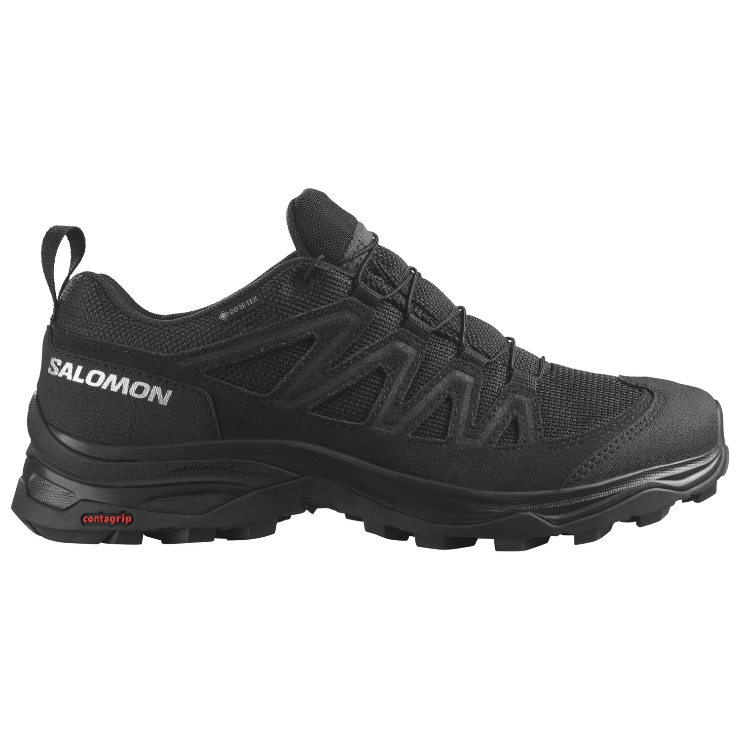 Мультиспортивная обувь Salomon Women's X Ward Leather GTX, цвет Black/Black/Black
