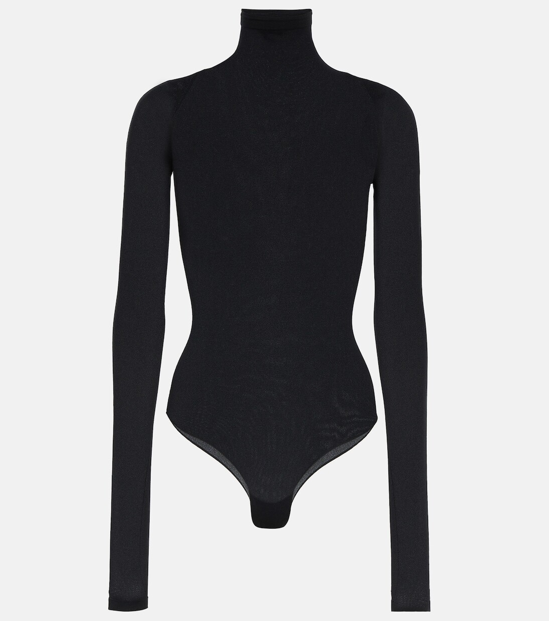 

Боди с воротником-водолазкой Alaïa, черный