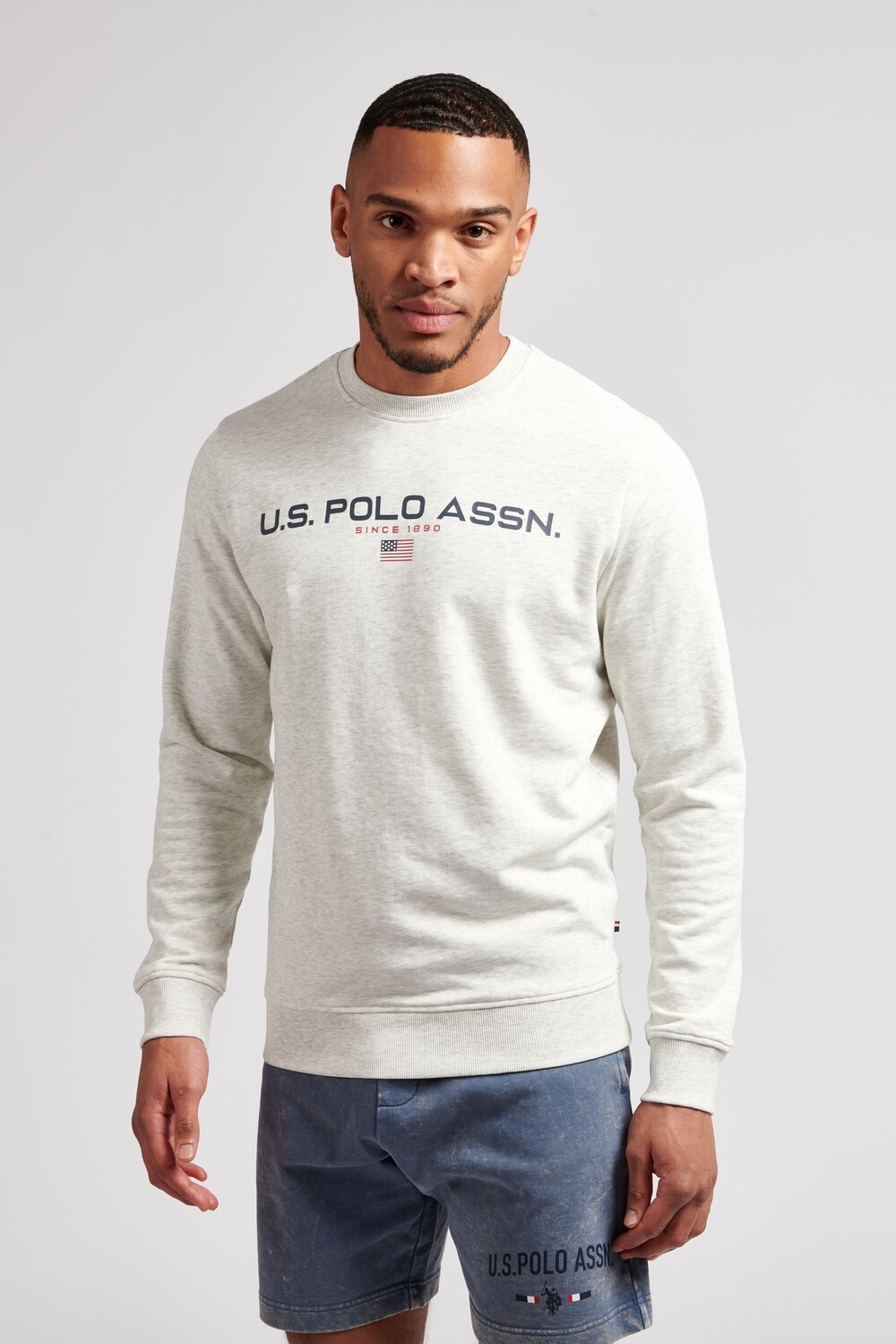 

Мужская толстовка Sport с круглым вырезом U.S. Polo Assn, серый