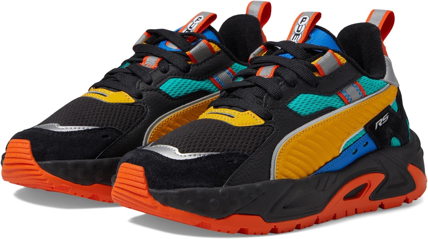 

Кроссовки RS-Track Pinball PUMA, цвет PUMA Black/Spectra Green/Victoria Blue/Golden Rod