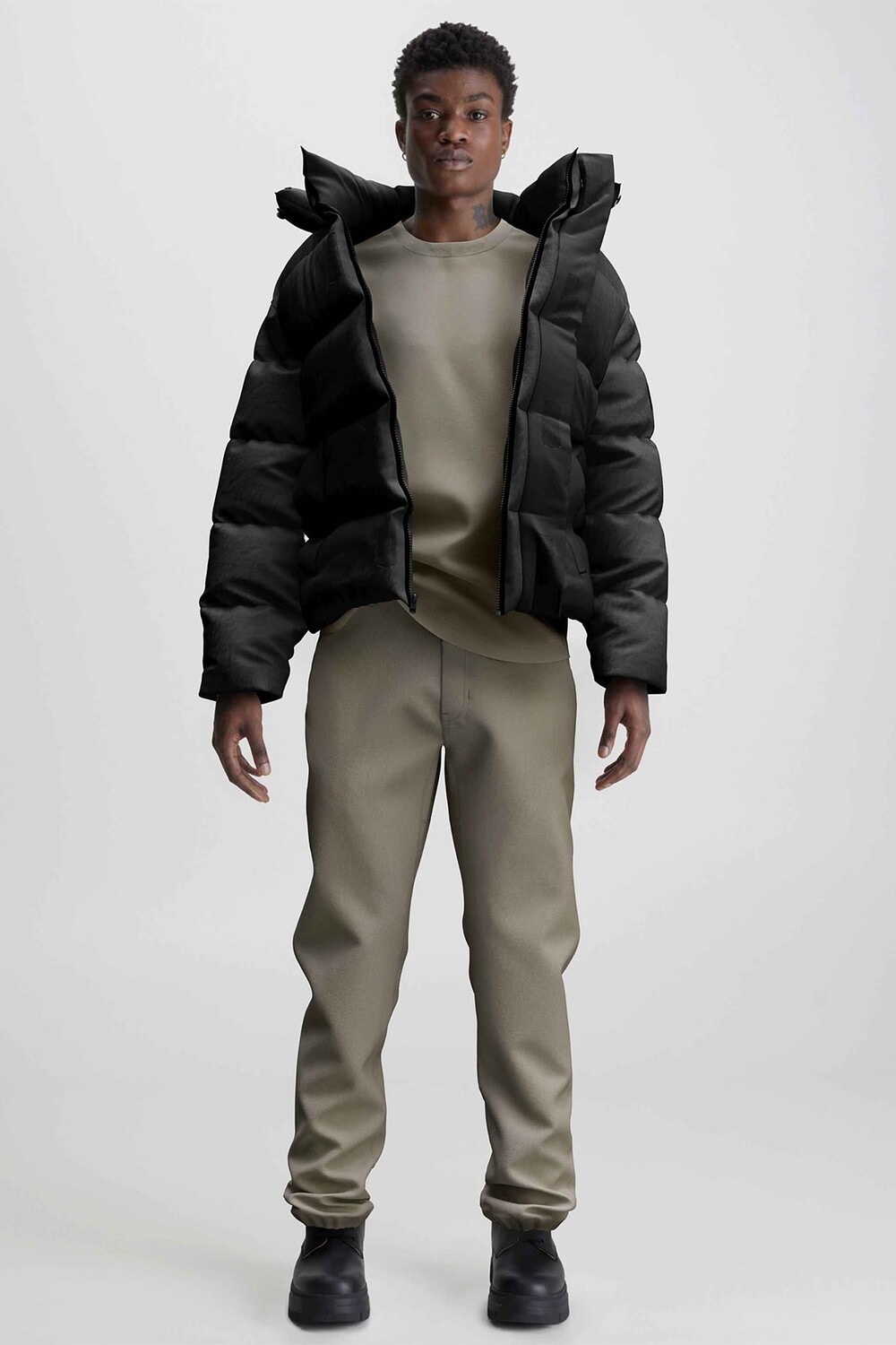 

Футболка Мужская Plaza Taupe Calvin Klein, коричневый