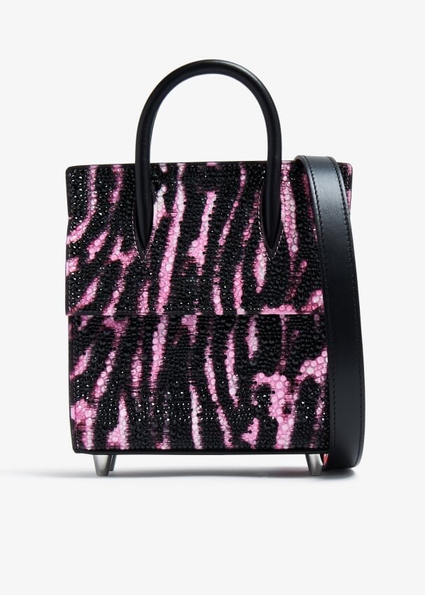 

Сумка Christian Louboutin Paloma Mini Top-Handle, животный принт
