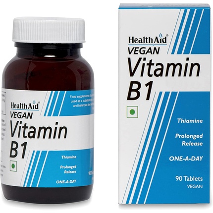 Витамин B1 с пролонгированным высвобождением 100 мг, 90 таблеток, Healthaid витамин с 1500 мг с замедленным высвобождением 30 таблеток healthaid