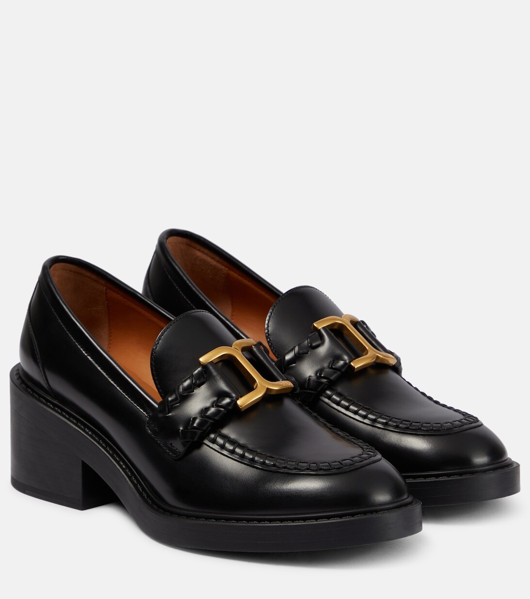 

Декорированные кожаные лоферы Marcie Chloé, черный