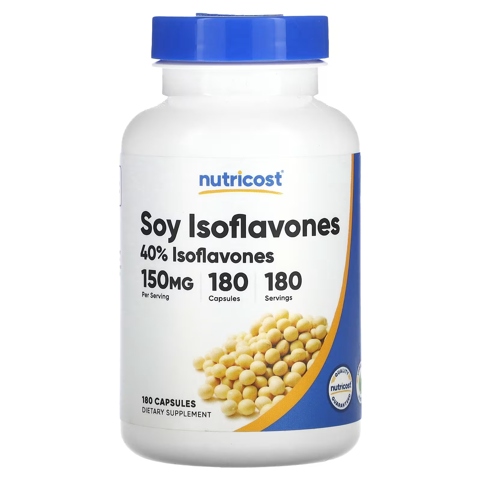 Соевые изофлавоны Nutricost 150 мг, 180 капсул natrol soy isoflavones соевые изофлавоны 120 капсул
