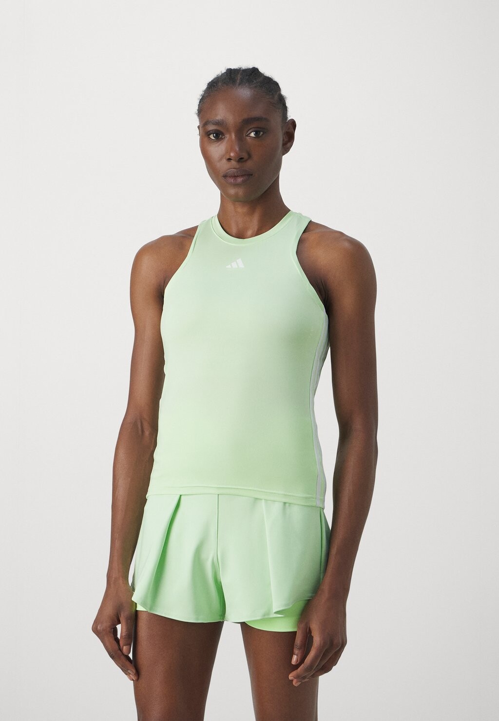 

Верх adidas Performance AEROREADY TRAIN ESSENTIALS STRIPES, цвет semi green spark/white