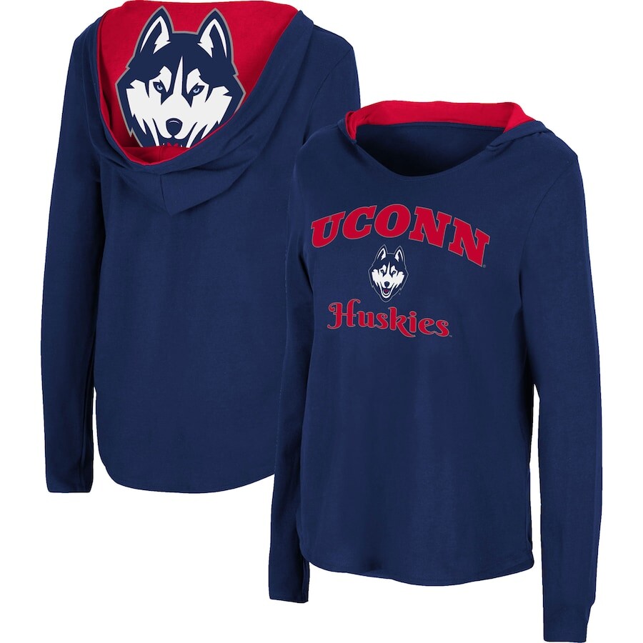 

Футболка с длинным рукавом Colosseum Uconn Huskies, нави