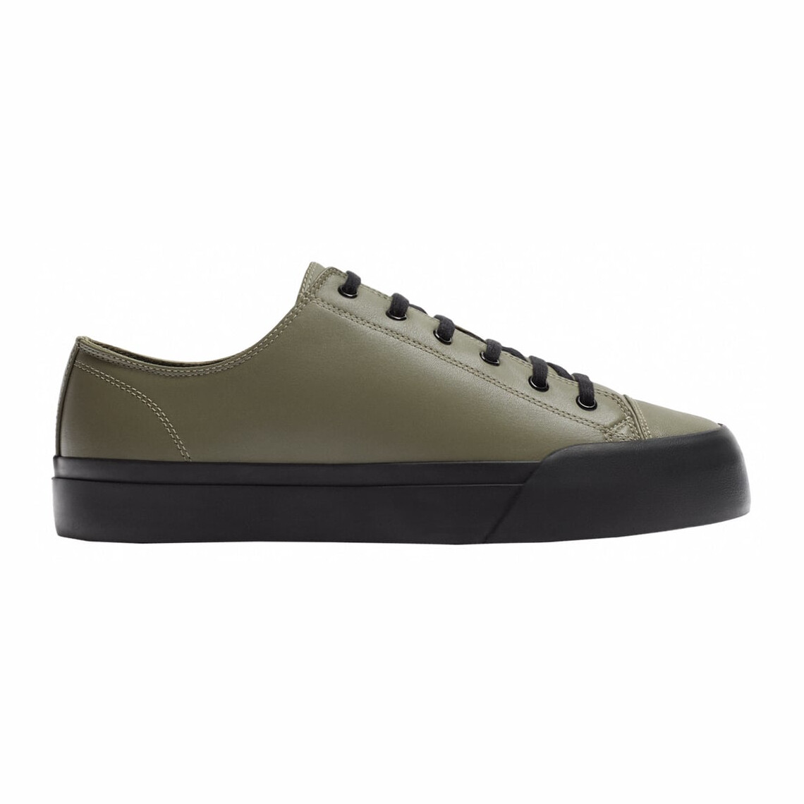 

Кеды Zara Origins Leather, серо-зеленый