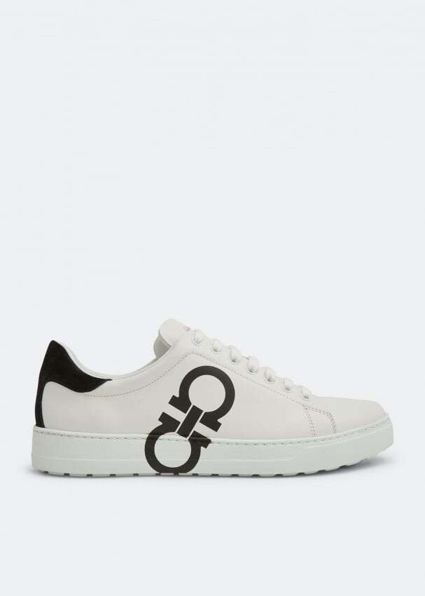 

Кроссовки FERRAGAMO Gancini sneakers, белый