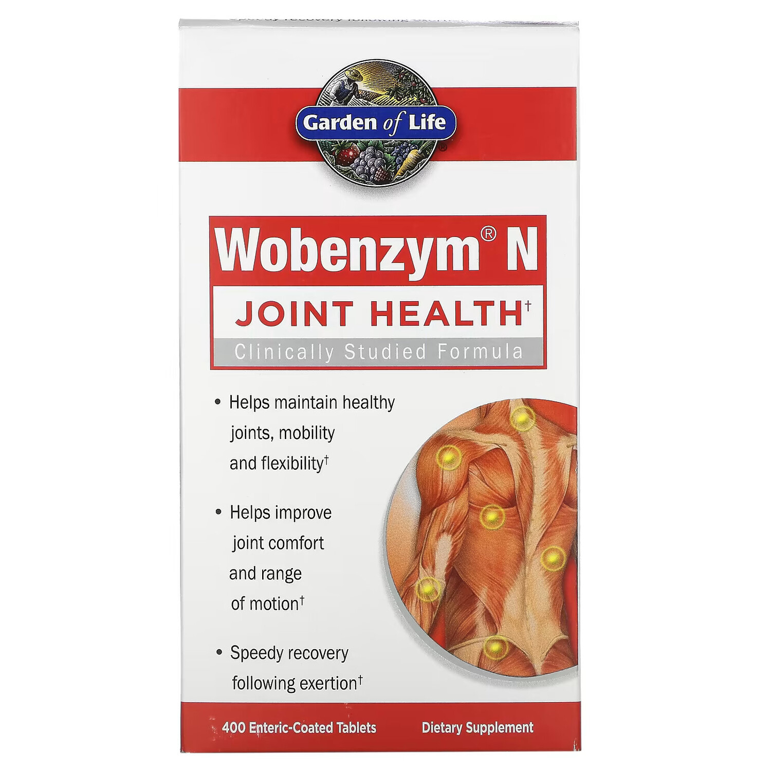

Wobenzym N, здоровье суставов, 400 таблеток, покрытых кишечнорастворимой оболочкой