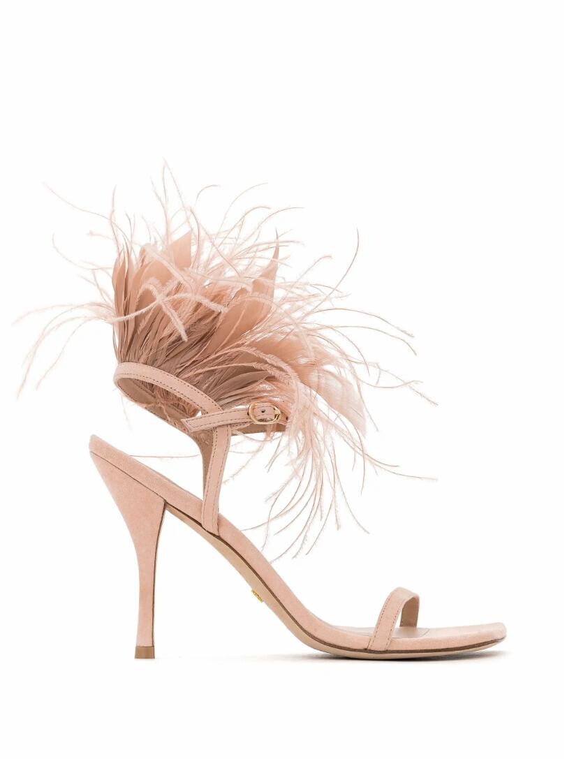 

Замшевые босоножки Plume Stuart Weitzman