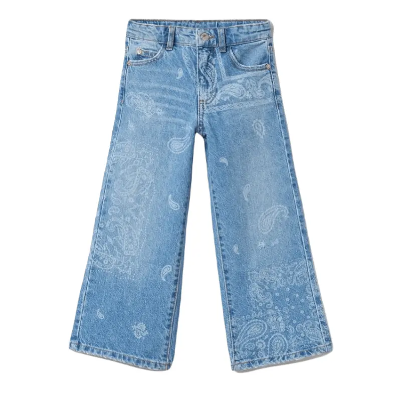 

Джинсы Zara Kids Laser-Cut Bandana Print, синий