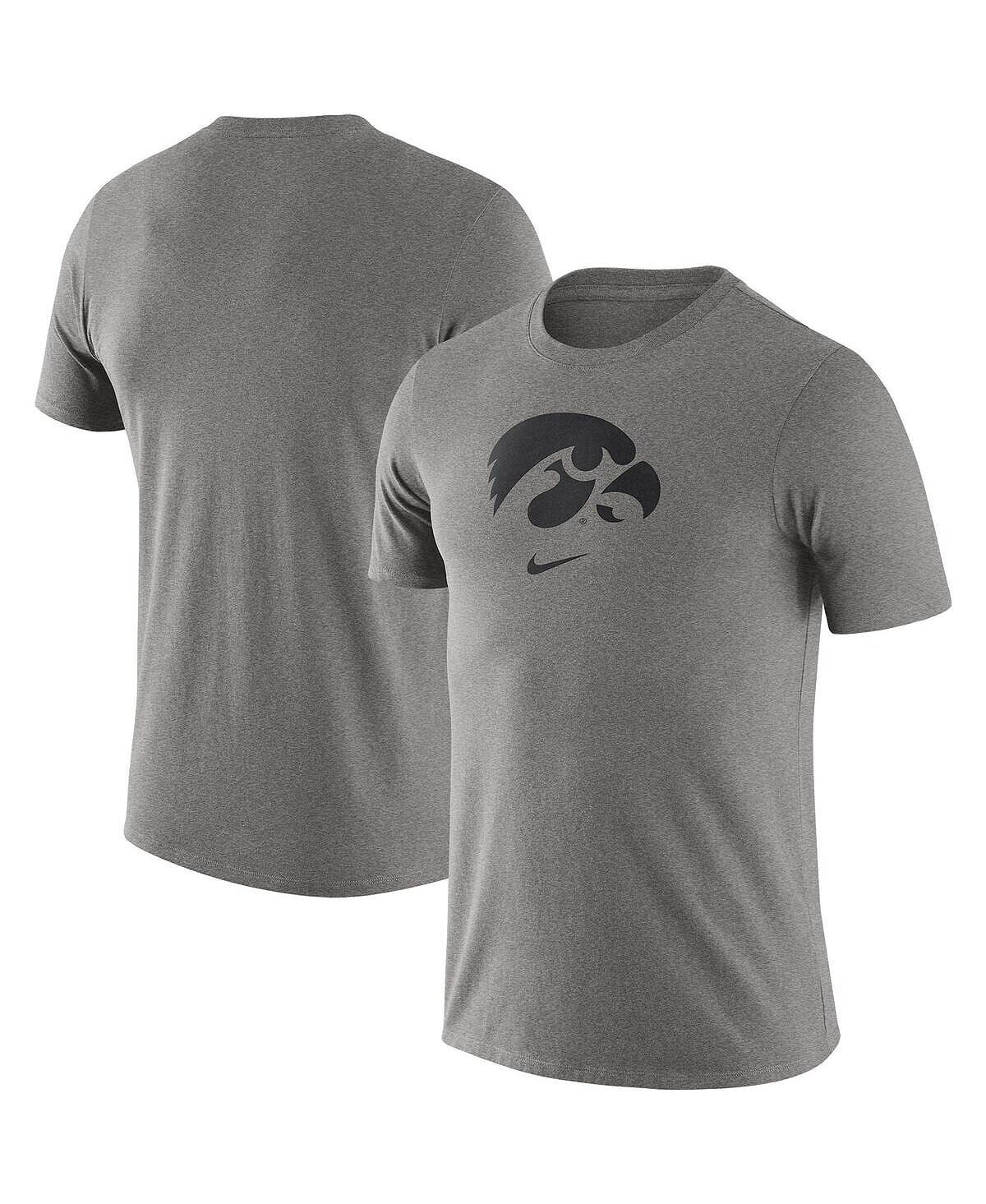 

Мужская футболка с логотипом iowa hawkeyes essential в меланжевом цвете Nike, мульти