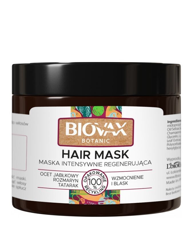 

Biovax Botanic Wzmocnienie i Blask маска для волос, 250 ml