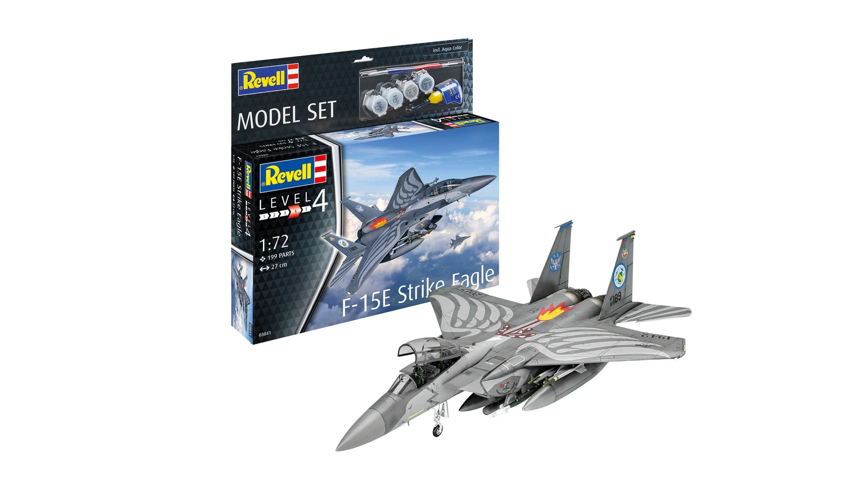 Набор моделей Revell F-15E Strike Eagle подарочный набор сборной модели истребителя revell f 15e страйк игл