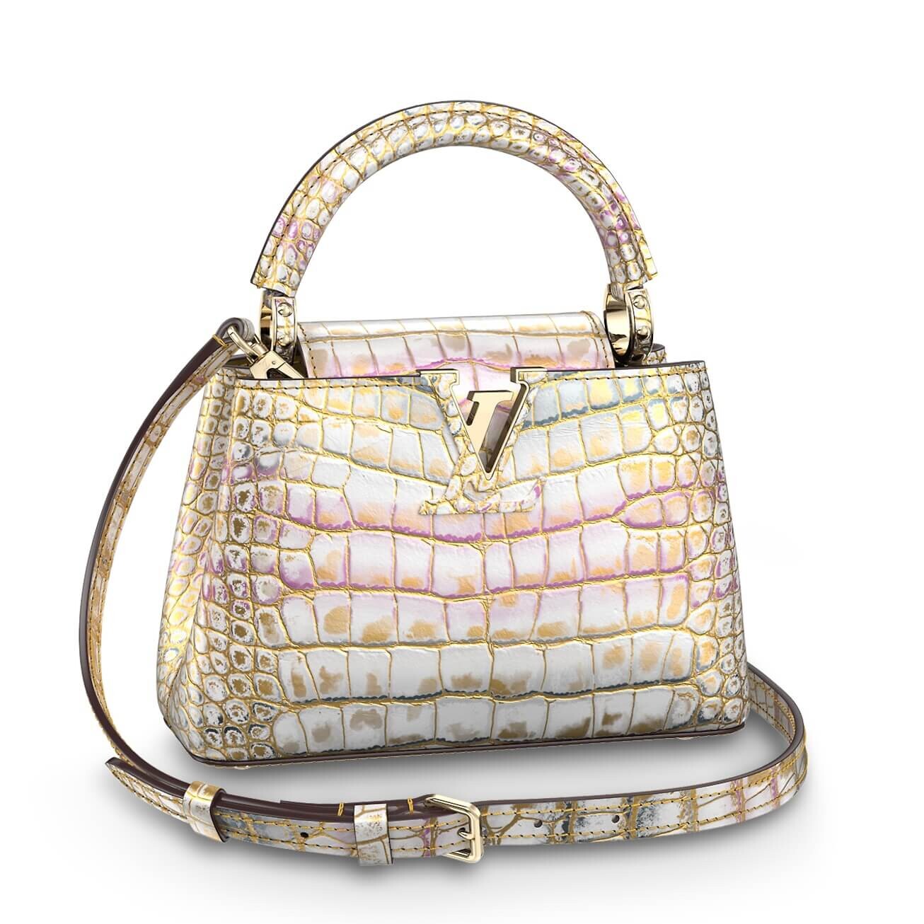

Сумка кросс-боди Louis Vuitton Exotic Petite Malle, фиолетовый