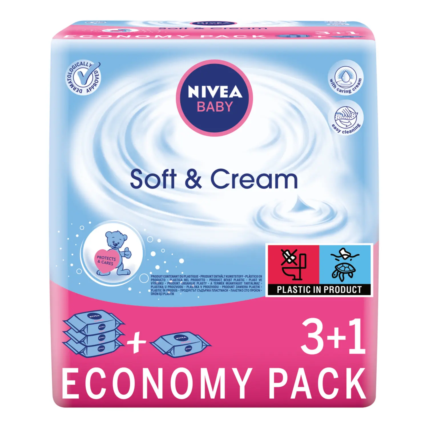 

Nivea Baby салфетки для ухода, 4x63 шт/1 упаковка