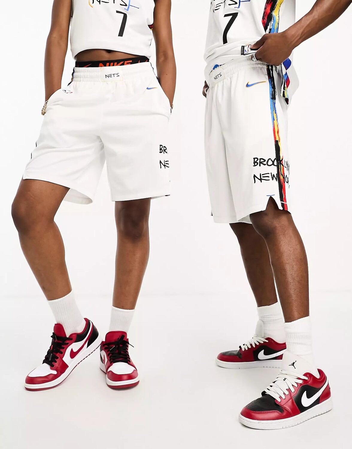 

Шорты Nike Basketball Nba Brooklyn Nets Icon Swingman Unisex, белый