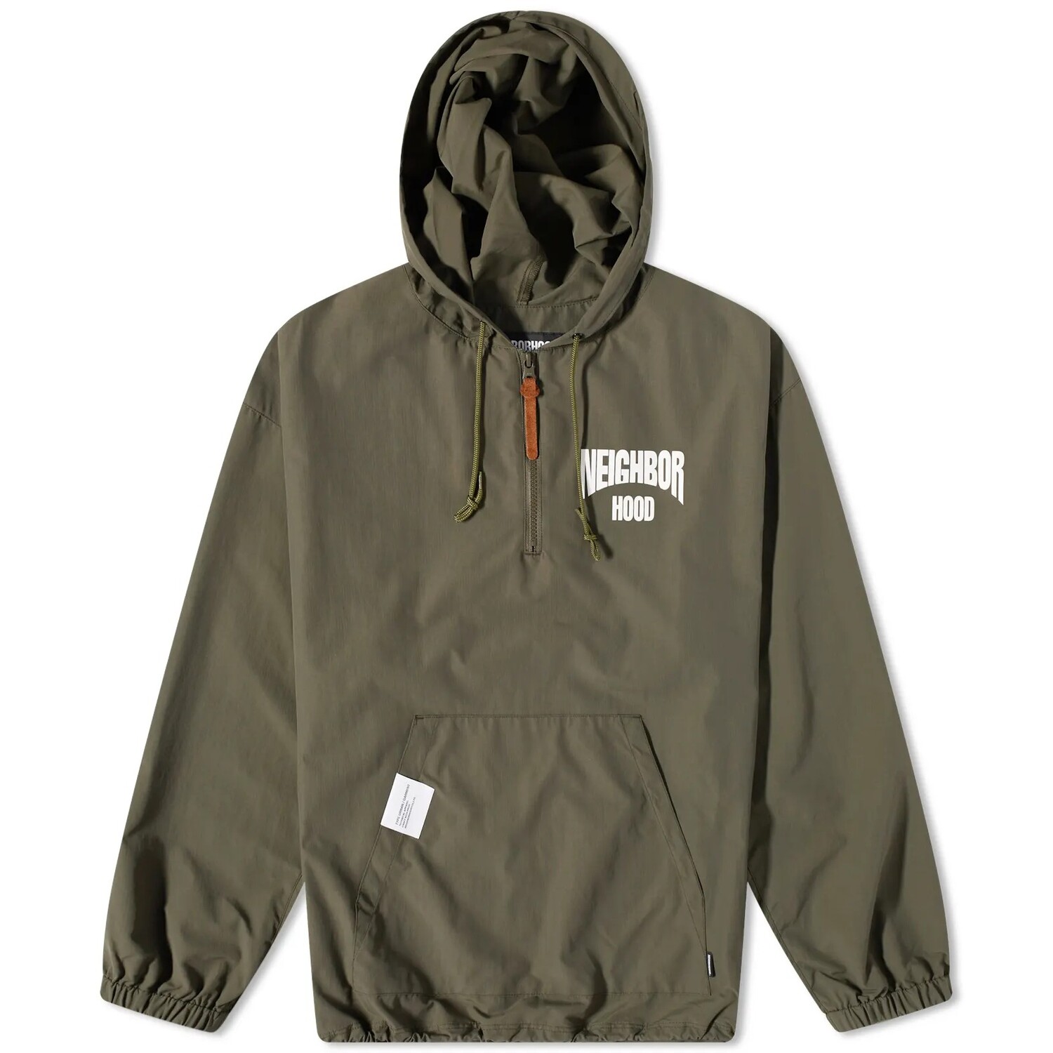 

Куртка-анорак Neighborhood Anorak Logo, темно-зеленый