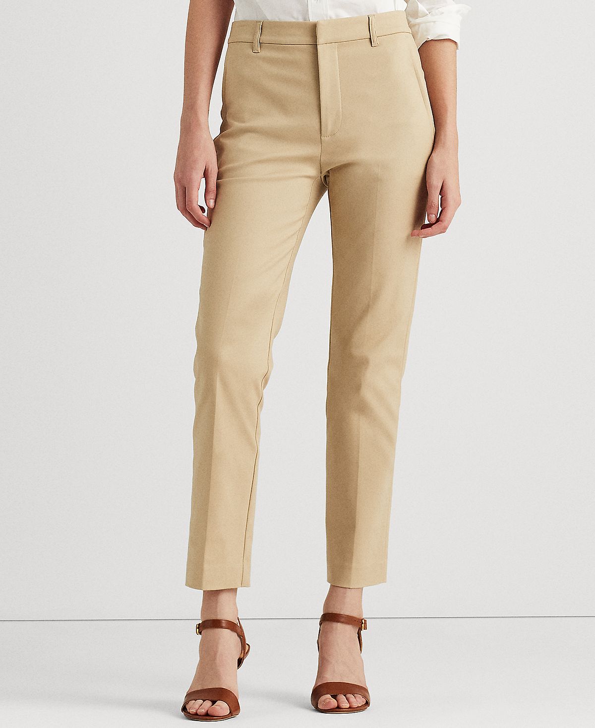 Двусторонние брюки из эластичного хлопка, стандартные и миниатюрные Lauren Ralph Lauren, мульти брюки zolla для офиса 44 размер