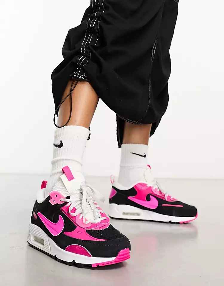 Кроссовки Nike Air Max 90 Futura, черный/розовый original new arrival nike swoosh futura bra women s sports bras sportswear