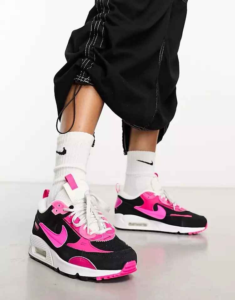 

Кроссовки Nike Air Max 90 Futura, черный/розовый