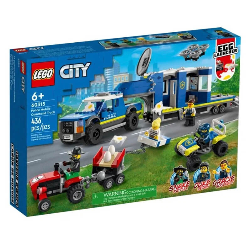 цена Конструктор LEGO City 60315 Мобильный полицейский операционный центр