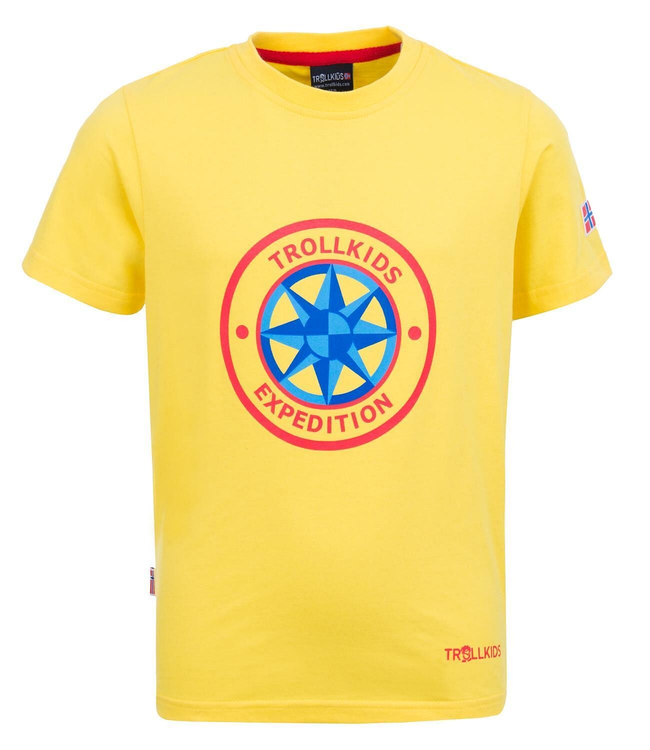 

Толстовка Trollkids UV Schutz T Shirt Windrose T, желтый