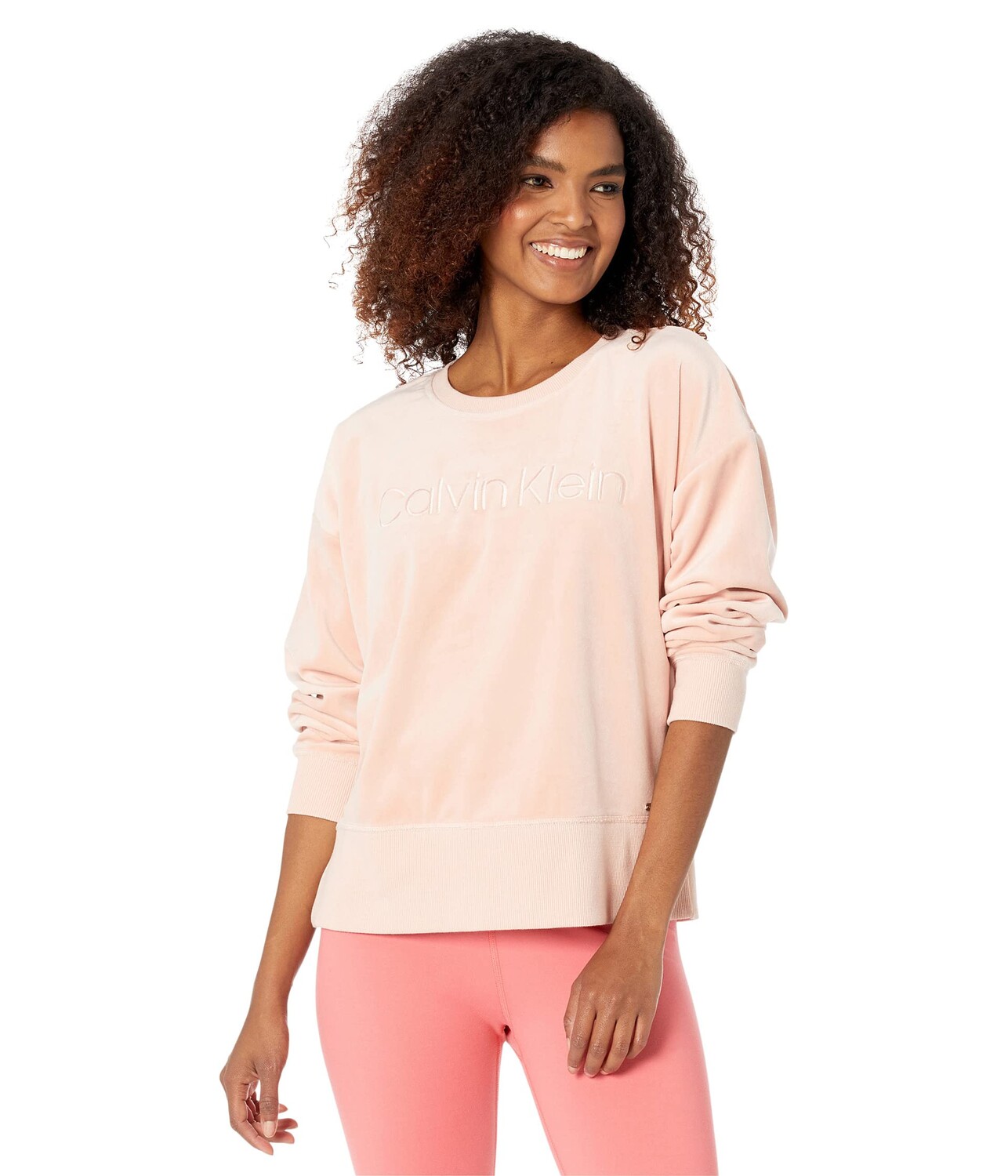 

Пуловер Calvin Klein, Long Sleeve Calvin Logo Crew, Белый