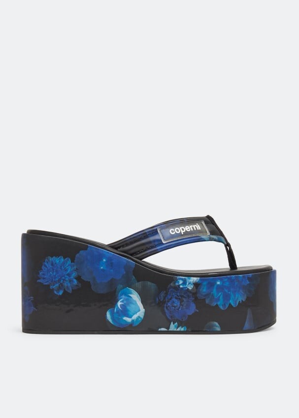 

Сандалии COPERNI Branded wedge sandals, черный