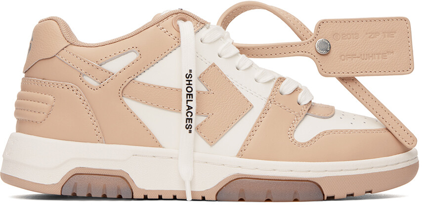 

Бело-розовые кроссовки Out Of Office Off-White