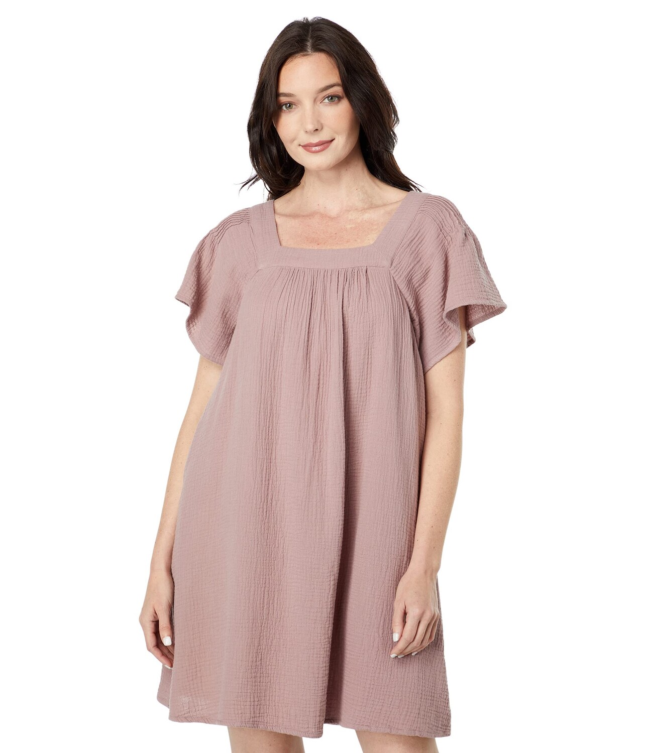 

Платье Madewell, Lightspun Butterfly Square-Neck Mini Dress