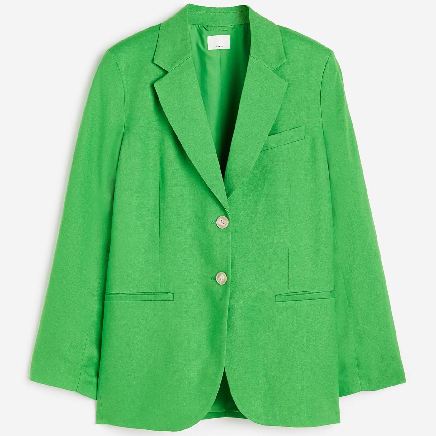 

Блейзер H&M Single-breasted, зеленый