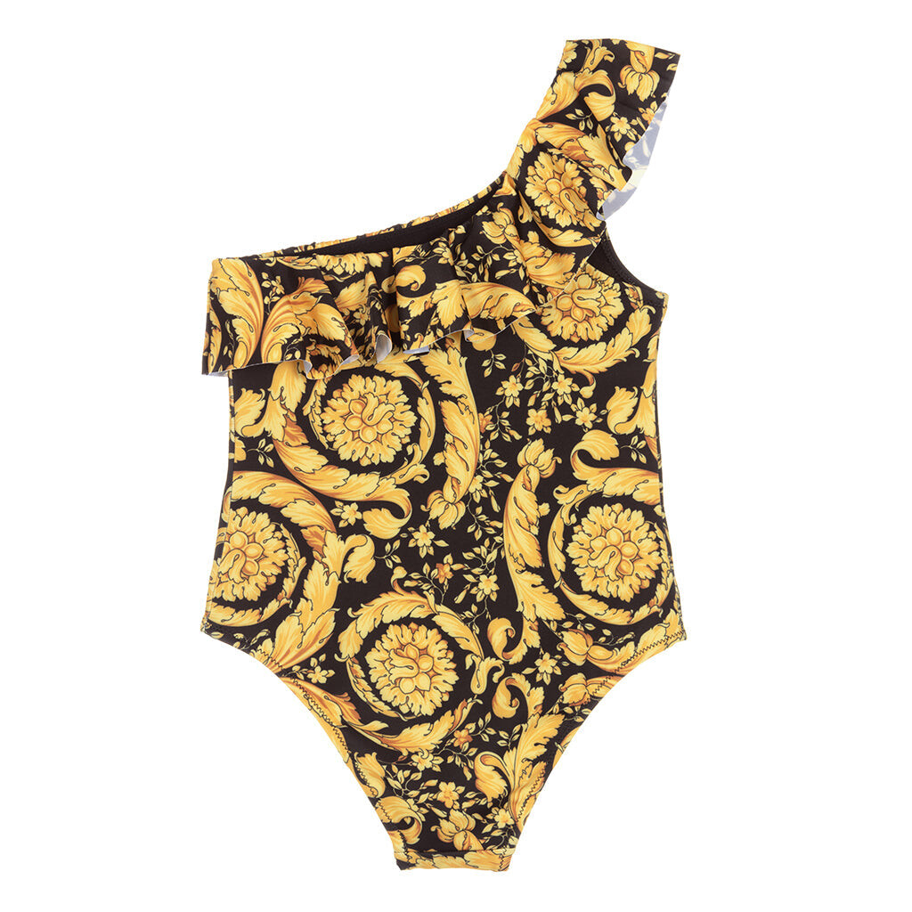 

Черно-золотой купальник Versace, золото