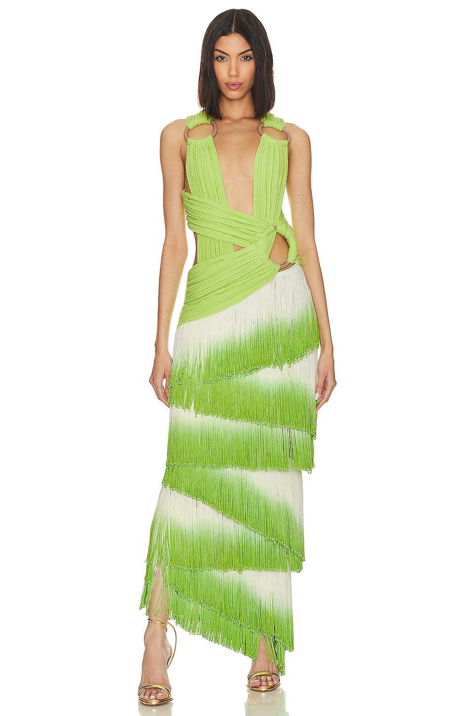 

Платье Bronx and Banco Cameroon Gown, зеленый