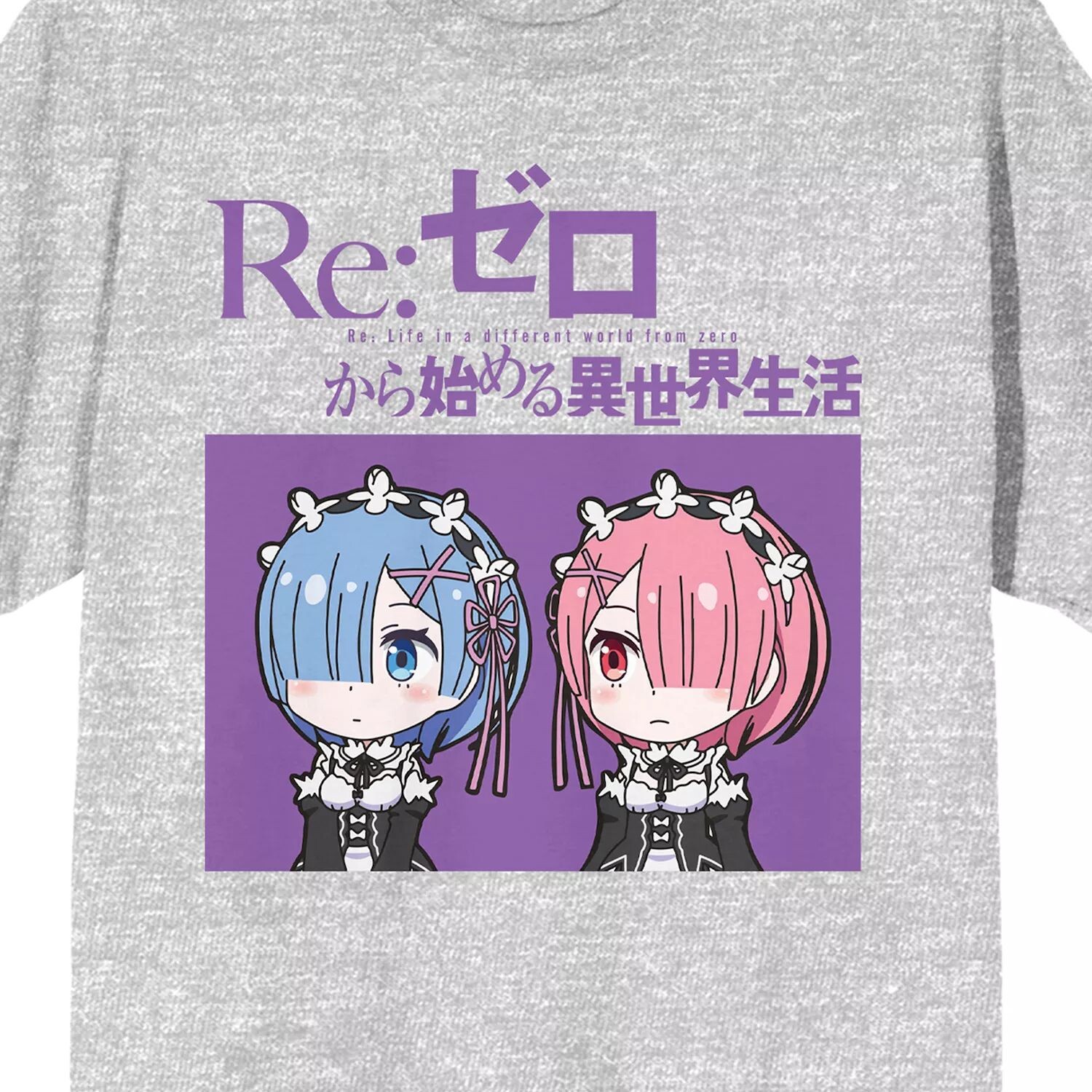 

Мужская футболка ReZero Chibi Rem & Ram Licensed Character