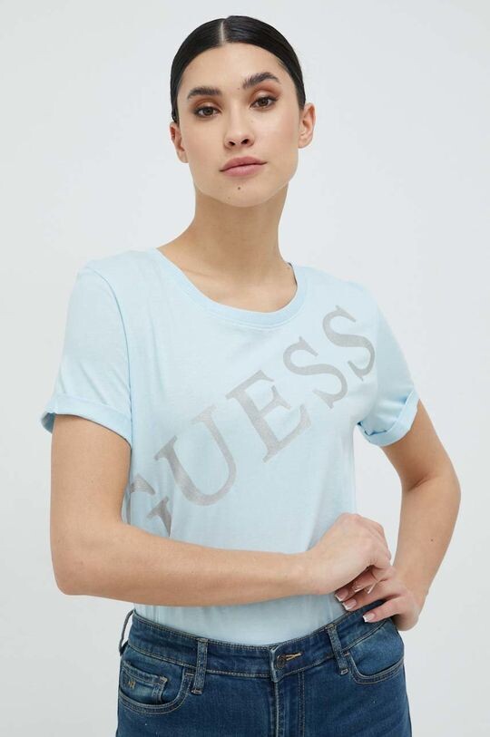 

Футболка из хлопка Guess, синий