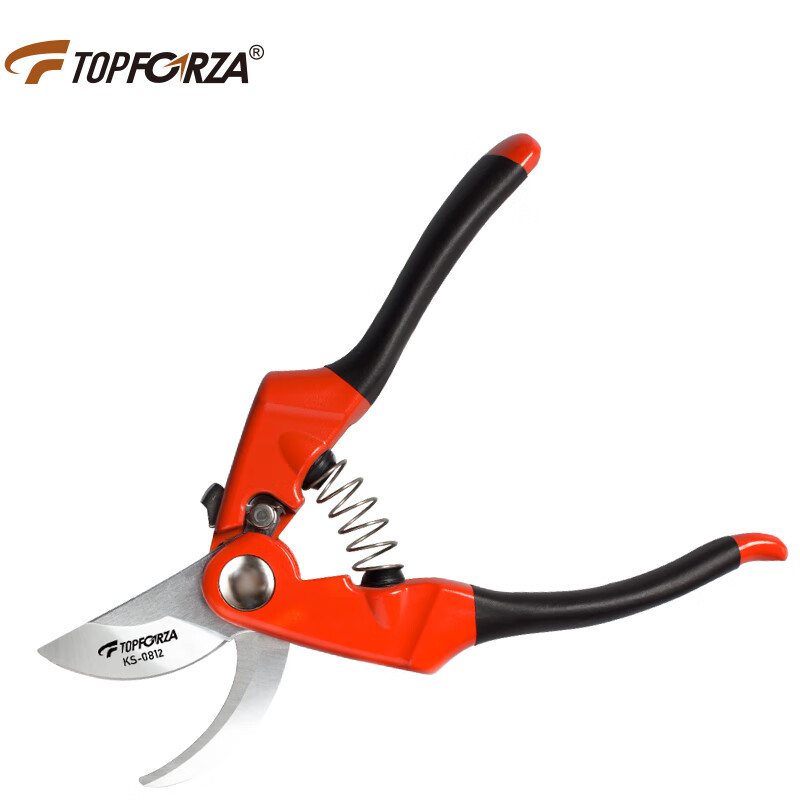 TOPFORZA KS-0812 садовые ножницы, профессиональные садовые ножницы, ножницы для ветвей и цветочных веток, бытовые ножницы для обрезки фруктовых деревьев 8 дюймов 208 мм