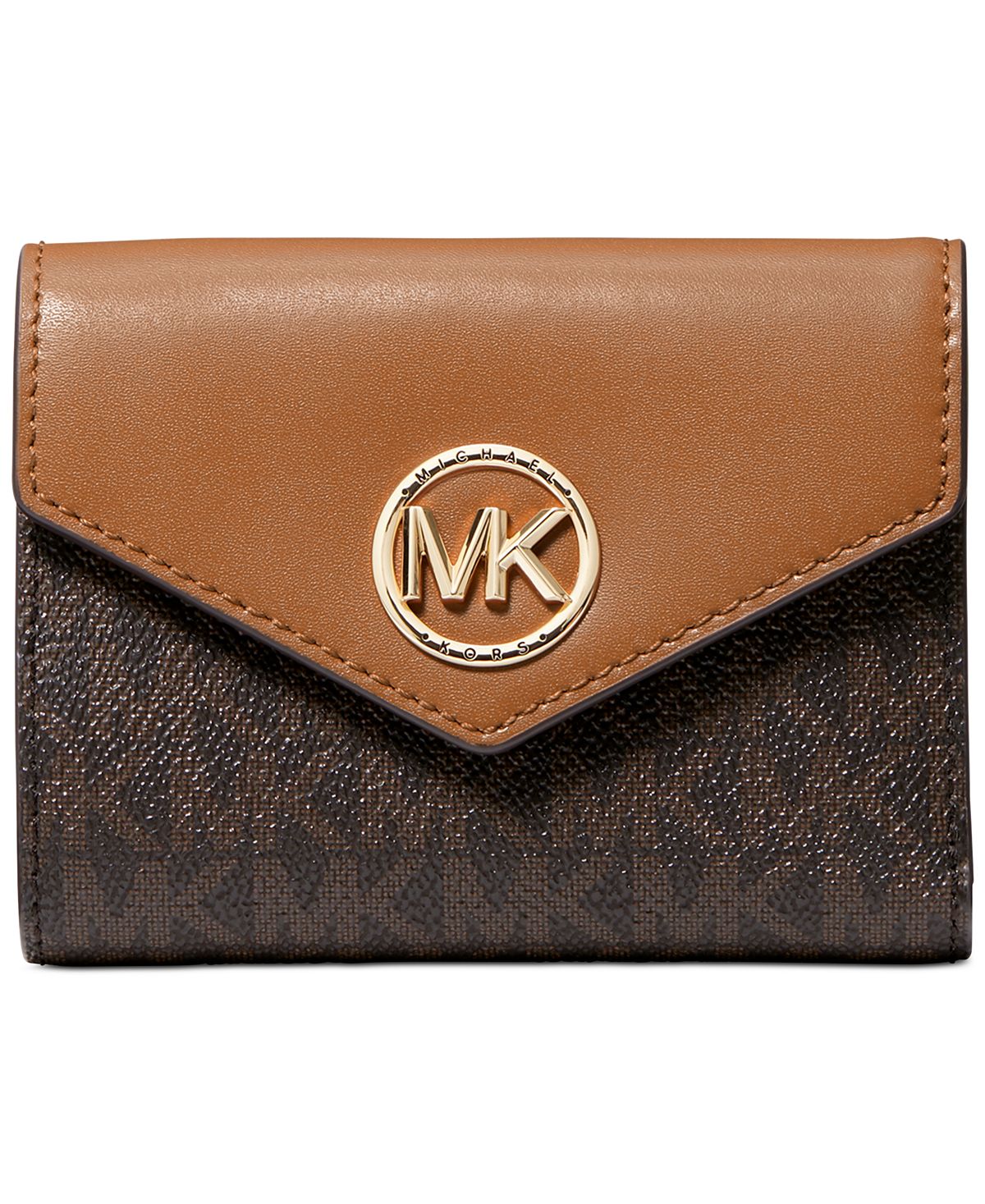 Фирменный кошелек greenwich envelope trifold Michael Kors, мульти - фото