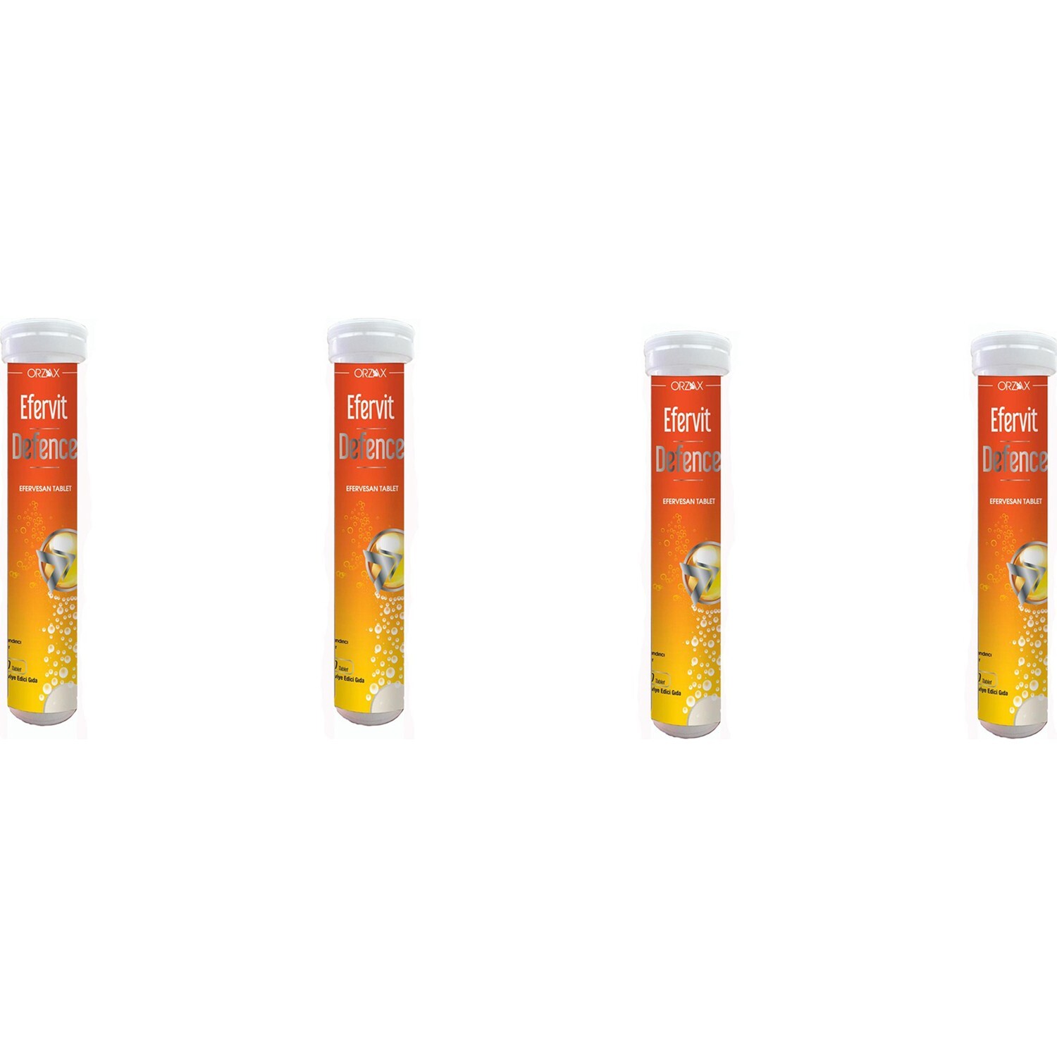 

Пищевая добавка Orzax Efervit Defense Effervescent, 4 упаковки по 20 таблеток