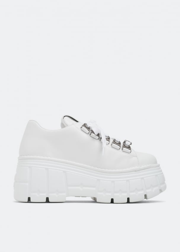 Miu miu best sale white platform sneakers