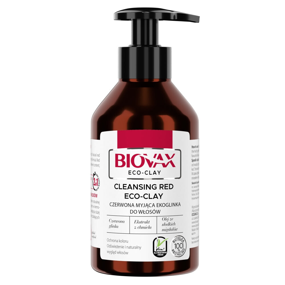 

BIOVAX Эко-глина красная промывочная эко-глина для волос 200мл