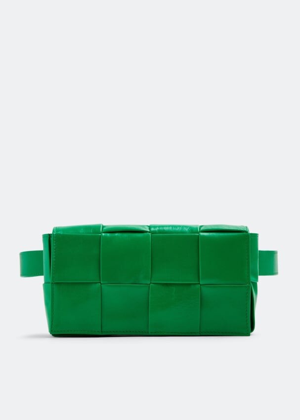 

Ремень BOTTEGA VENETA Mini Cassette belt bag, зеленый