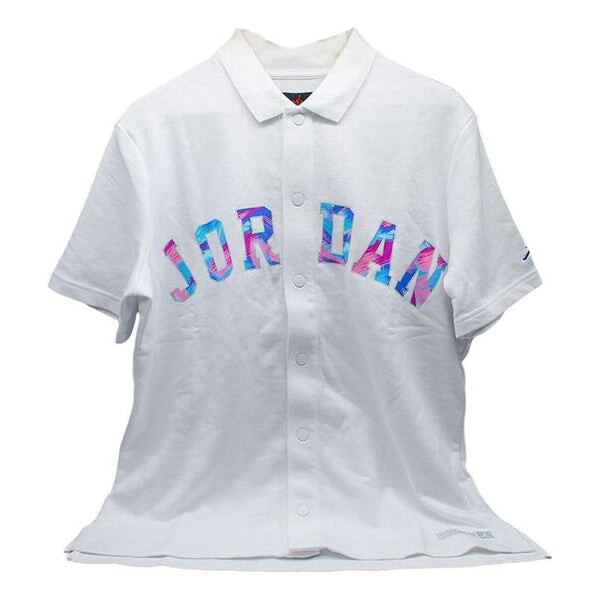 

Футболка Jordan Solid Color Lapel T-Shirt White DX6299-100, белый